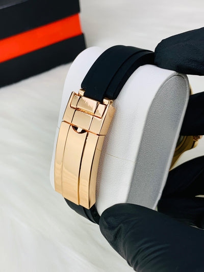 New Rolex Oyester Perpetual Black Belt Watch